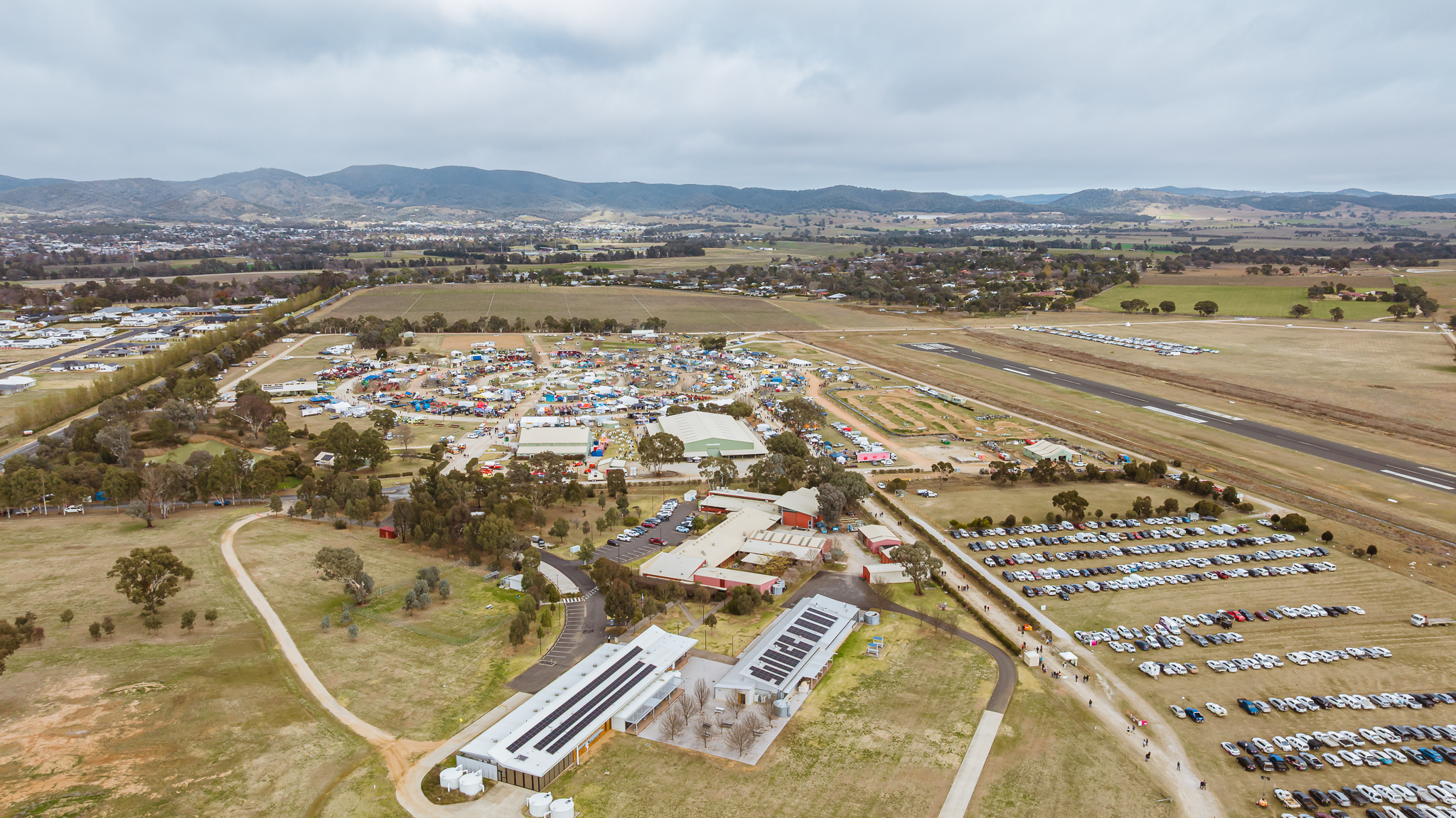 Drone shot of AREC